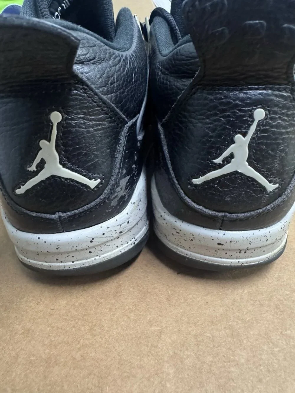 Air Jordan 4 Retro Iv LS Oreo 2015 Black Tech Grey Mens Size 11.5 314254-003